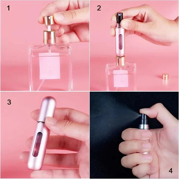 Portable Perfume Refill Atomizer | بخاخ عطر محمول وقابل لإعادة التعبئة (أتوميزر)